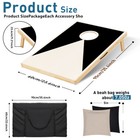 Solid Wood Premium Cornhole Set - 3 Feet X 2 Feet Game Boards  Includes Set