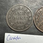 1859 Canada Large Cent Penny Lot Of 3 World Foreign Canadian Victoria Coins