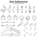 Complete Body Piercing Kit With 148pcs Jewelry  Needles   Tools For Safe Piercin