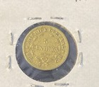 1947 Costa Rica 5 Centimos Brass Coin Free Shipping
