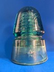 Antique Beehive Style Star Electrical Telegraph Aqua Glass Insulator - 4   