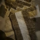 Vintage 1970 s Alpaca Wool  Peruvian aztec Whip Stiched 69 x 86  Blanket 