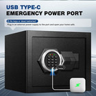 2 4 Cu Ft Large Home Safe Box  Fire Proof Safe With Type-c Port