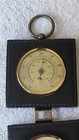 Vintage German Leather Weather Station Barometer Thermometer Hygrometer Mcm 15 