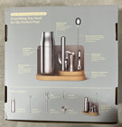 Caraway 9-piece Complete Bar Set Gray Stainless Steel Non-toxic Plastic-free New