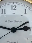 Ship s Bell  Quartz Clock West Marine   Weems   Plath  Brass Works As It Should