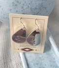 Cb Native American Style Handmade Sterling Silver 925 Turquoise Dangle Earrings