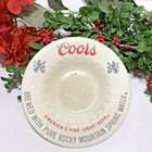 Vtg Advertising Ashtray Coors Beer-rocky Mountain Cold Brew Great Graphics 