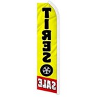  tires Sale  Advertising Super Flag Swooper Banner Business Sign Car Auto Wheels