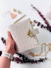 Elegant A7 Mini Planner Dated 2026 In A Storage Case - Natural Italian Leather 