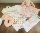 Handmade Baby Girl Gift Box Set     Personalized Newborn Keepsake baby Shower Gift