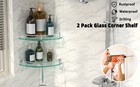 Glass Shower Shees  Glass Bathroom Corner Shelf Wall Mounted Shelf