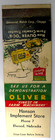 1940 s 50 s Oliver Tractor Hanson Implement Elwood  N  Matchcover 20 Strike Used