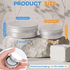 Linsiron 36pack 1 Oz   2 Oz Aluminum Tin Cans With Screw Lid metal Tin Jar