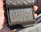 Antique Victorian Cast Iron Self Closing Match Safe Holder C Parker Patent 1870
