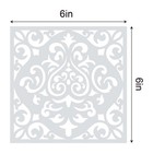 Mandala Dot Painting Stencils For Diy Art Scrapbook 6x6 Inch Reusable  16 Pieces