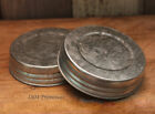 2 Galvanized 3 5  Lids   Fits Wide Mouth Mason Jars