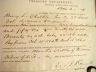 Civil War 38th Iowa Regiment Chickasaw County Widow  Pay 1865