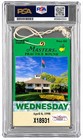 Jack Nicklaus Snead Player Signed 1998 Masters Practice Round Ticket Psa dna