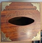 Wooden Tissue Box Holder Cover Square Paper Case Handmade Napkin Dispenser 
