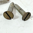 Set Singer Oem Sewing Machine Treadle Cabinet Cast Iron Base To Wood Top Screws