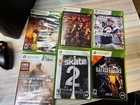 Microsoft Xbox 360 S Slim 4gb Black 1439 Console W  6 Games Bundle - Tested 