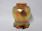 Antique Art Glass Gold Aurene Lamp Shade Steuben Or Quezal
