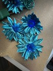 Working Vintage Blue Christmas Light With Blue Metallica Reflectors