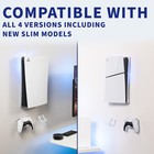 Vivo White Steel Wall Mount Designed For Ps5 Console  2 Controller Mounts
