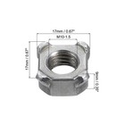 Weld Nuts  M10-1 5 Square Unc Carbon Steel Machine Screw Gray 10pcs