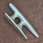 Vintage 6-1 2    Chrome Over Brass Torpedo Boat Cleat   Bolts Mid-century