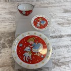 Vintage 1950 s Ohio Art Mary Had A Little Lamb Bo Peep Tin Children s Tea Set 4