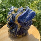 5 07lb Natural Blue Vein Stone Phoenix Carving  Home Decoration