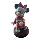 Disney Grolier Its A Small World Little Geisha  Minnie Figurine Statue Wood Base
