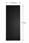 10 Pack Single View Restaurant Menu Cover Black Leather Wine List Holder 4 25x11