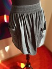 American Apparel Women   s Lightweight Pull On Mini Skirt Usa Medium Pockets