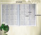  10 Pages Coin Stock Book 120 Pocket Album For 2x2 Paper Flip Holders Storage