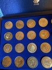 1984 Los Angeles Olympics Scrtd Transit Fare Token Set 24 Brass Tokens New