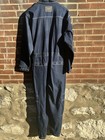Kani Jeans Unisex Blue Denim Coveralls Full Zip Long Sleeve Pockets Xl
