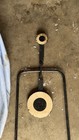 Vintage Cast Iron Fireplace Tool   Hearth Trivet     Pat  Pend 