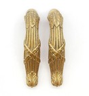 Pair Of Vintage Gilded Brass French Sink Faucet Handles