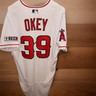 2023 Mlb Game Issued Nike Los Angeles Angels Chris Okey Rookie Home White Jersey