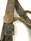 Ww1 U s  Cavalry Horse Headstall  numbered C 62  Both Brass Eagle Rosettes