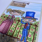 Funny humor Handmade Steampunk Birthday Greeting Card Blank Inside With Envelope