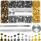 480 Sets Rivets For Leather  4 Colors 3 Sizes Leather Rivets  Double Cap Rivets