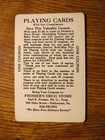 Mid 1900 s Vintage Playing Card Swap Coupon Butch Dog  Quarantined