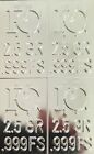 100 Pure Silver Bars 2 5 Grain Bars That Snap Apart  999 Silver Bullion  999 Ag