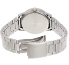 Casio Men s Stainless Steel Bracelet Black Dial Analog Watch Mtp-v002d-1budf