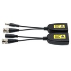 2 Pcs Bnc To Poe Adapter Balun Connector Twisted Pair Transmitter Accessories