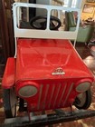 Rare Vintage Pedal Car Hamilton Fire Jeep No  9 Original Paint
